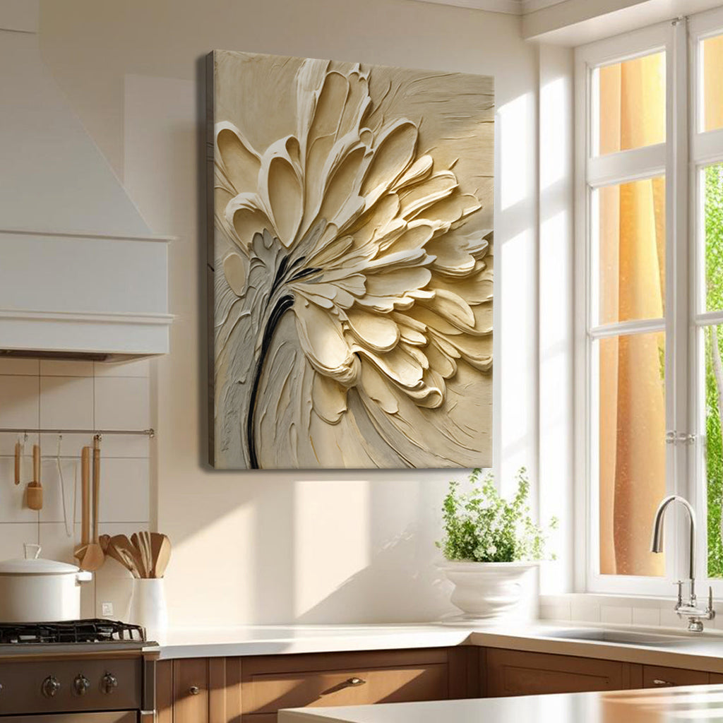 Flower Splatter Canvas Wall Art