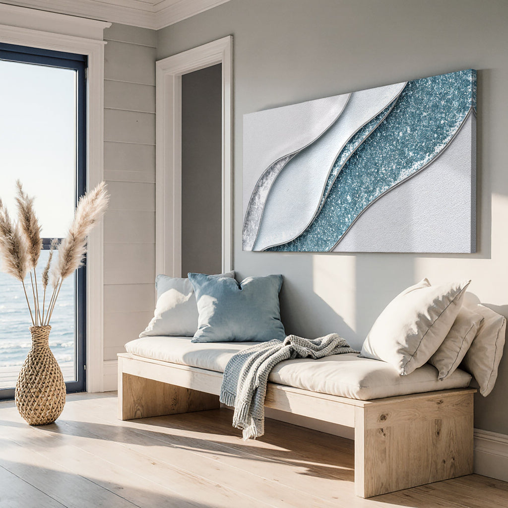 Lighter Waves Canvas Wall Art