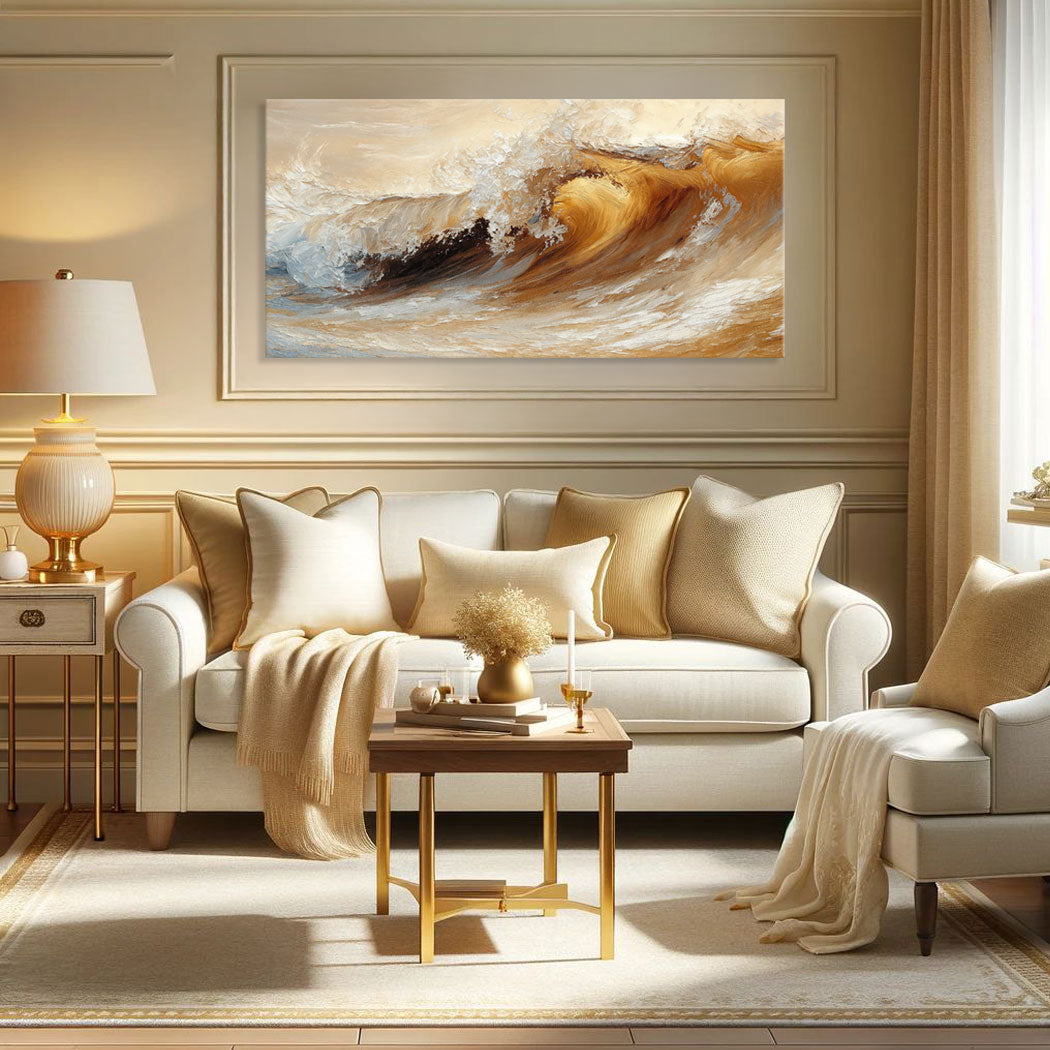 Ocean Wave Seascape Canvas Wall Art III