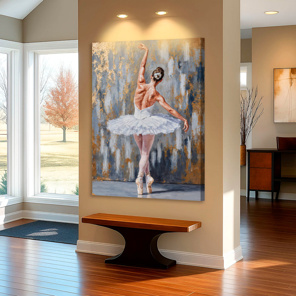 Modern Ballet Elegance Canvas Wall Art