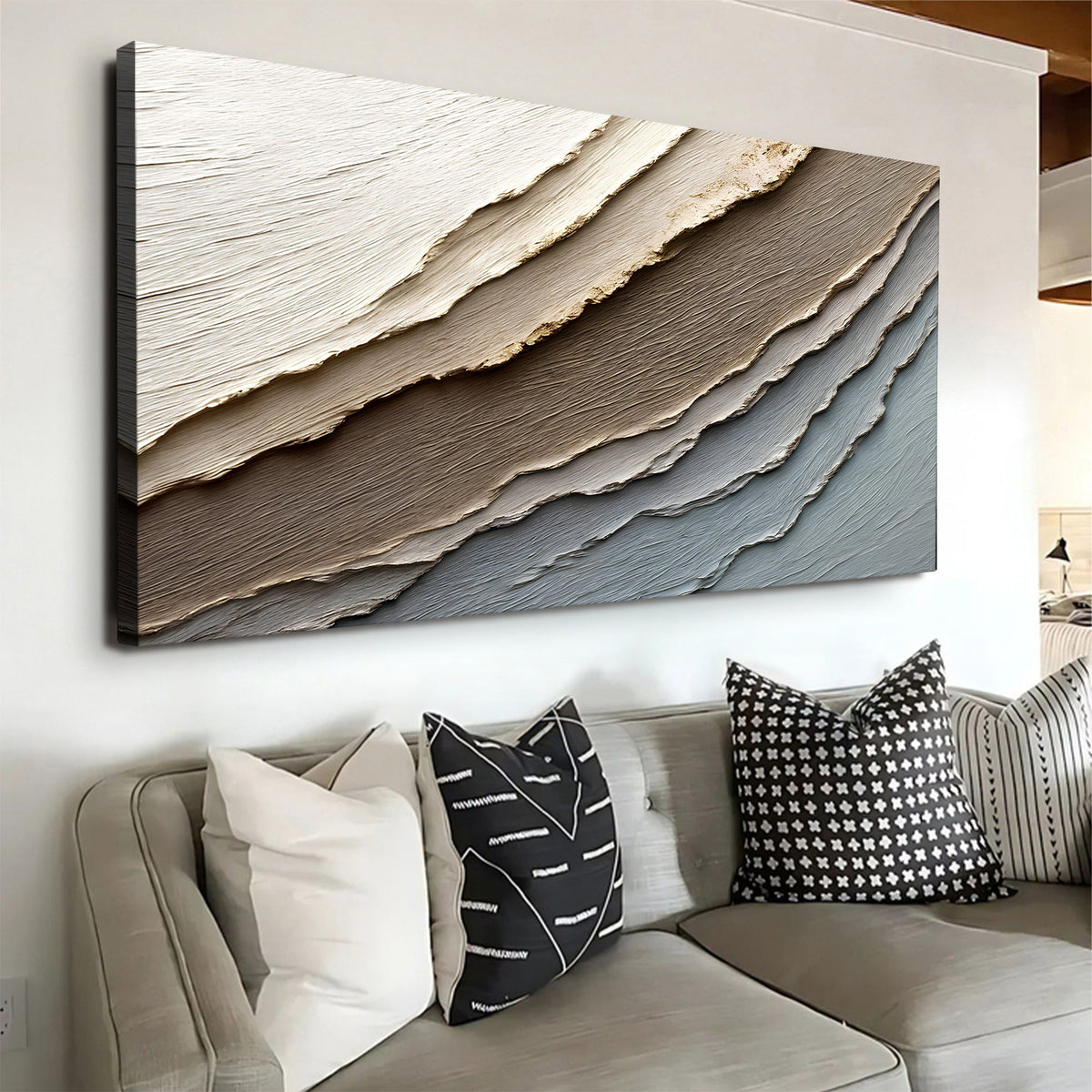Abstract Earth Tones Canvas Wall Art
