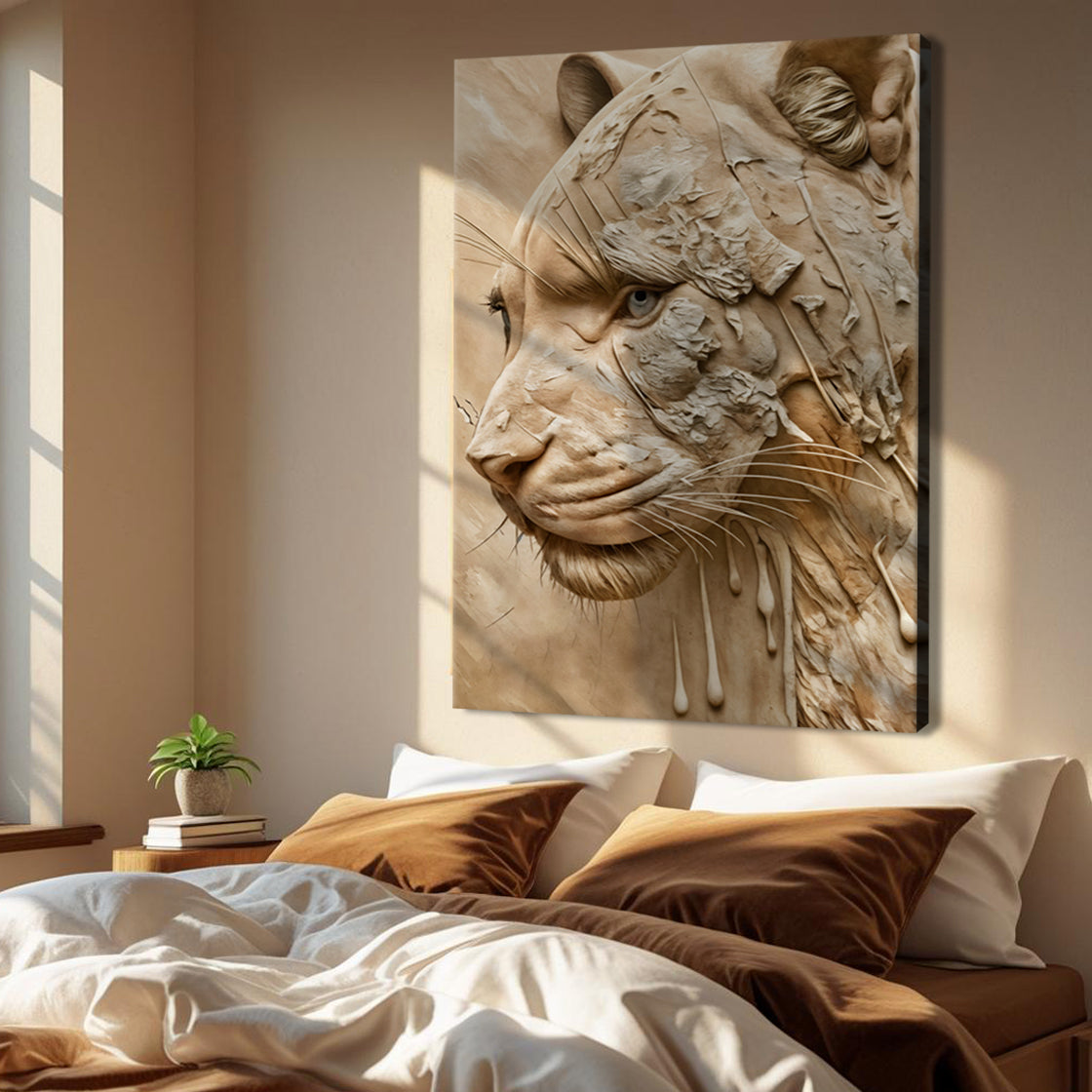 Earthen Predator Canvas Wall Art