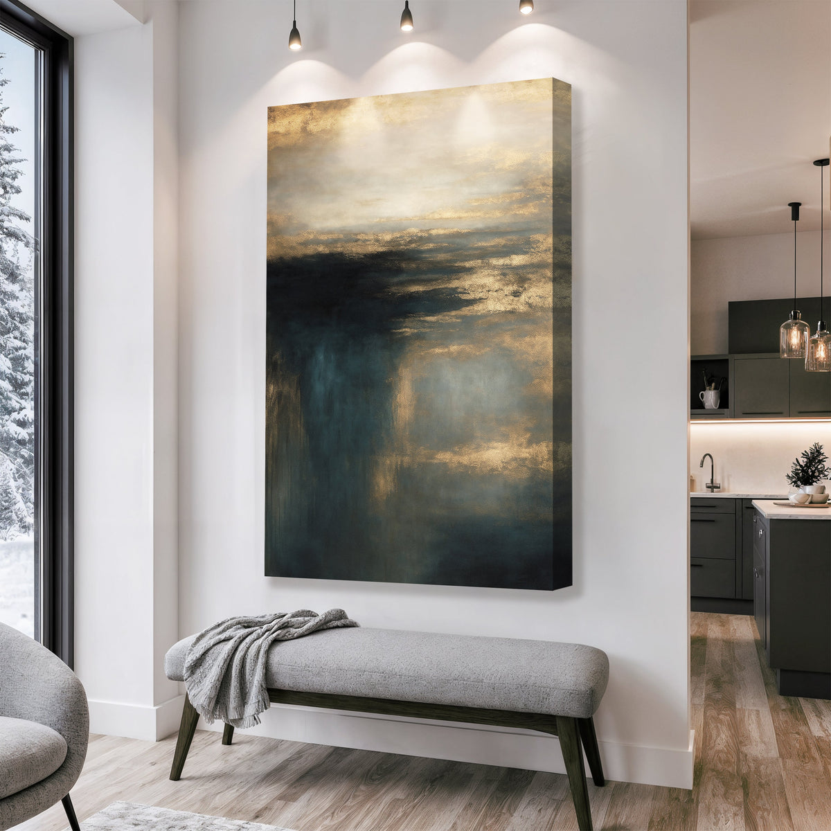 Cloudscape Glimmer Canvas Wall Art