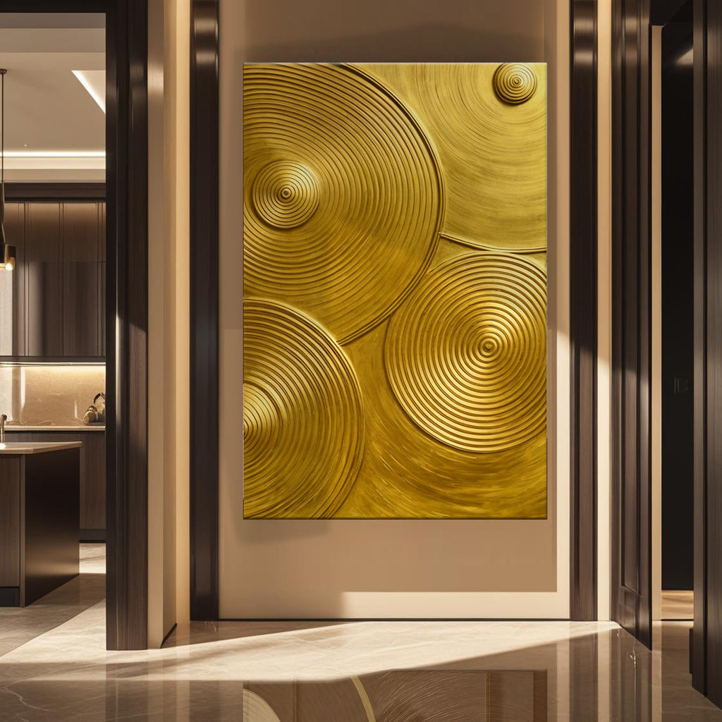 Gold Symphony Canvas Wall Art