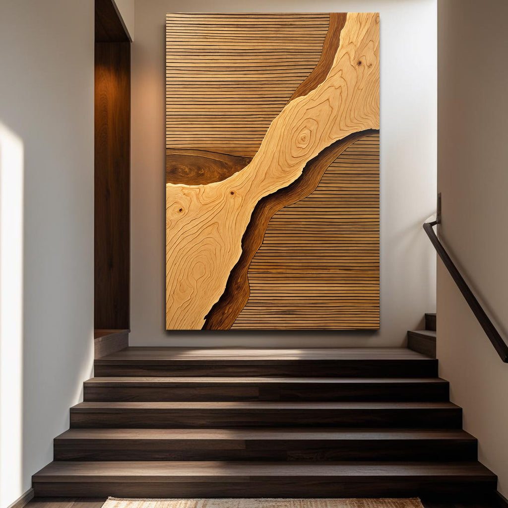 Wood Rift Canvas Wall Art