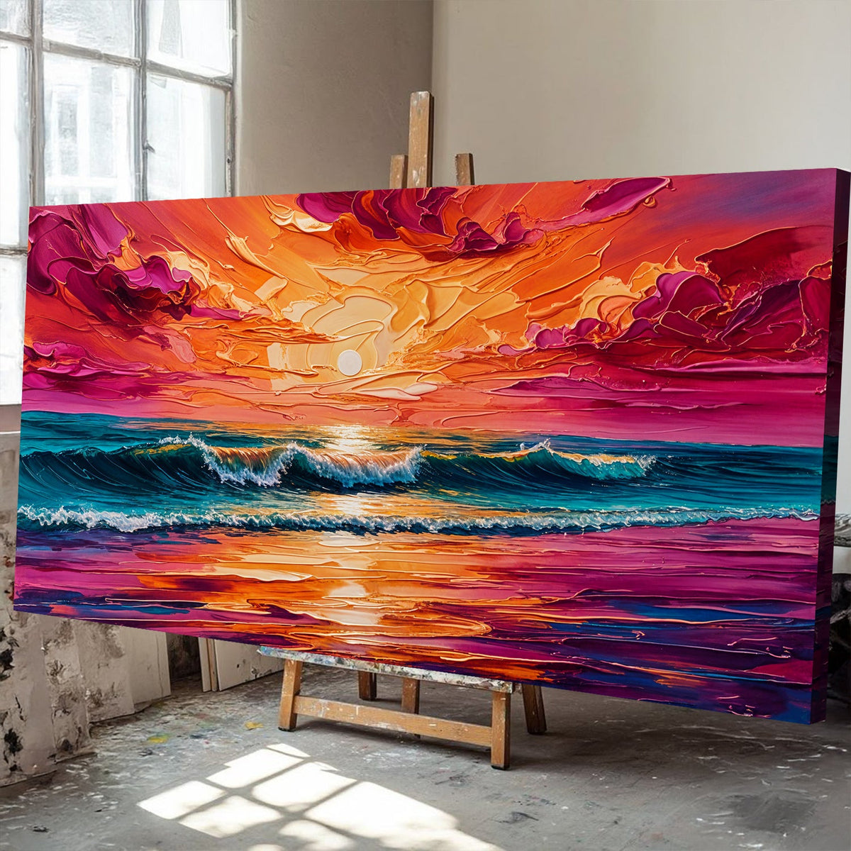 Coastal Sunset Canvas Wall Art