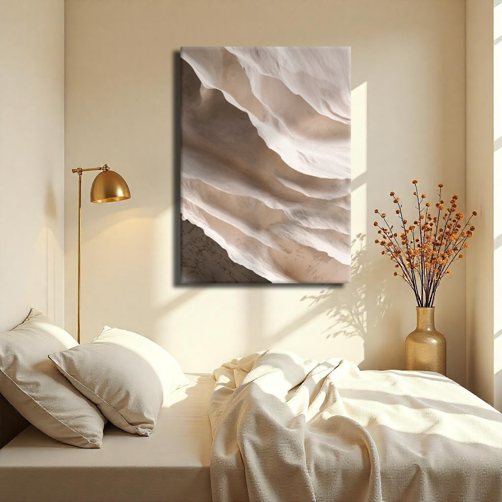 Light Neutral Impasto Canvas Wall Art