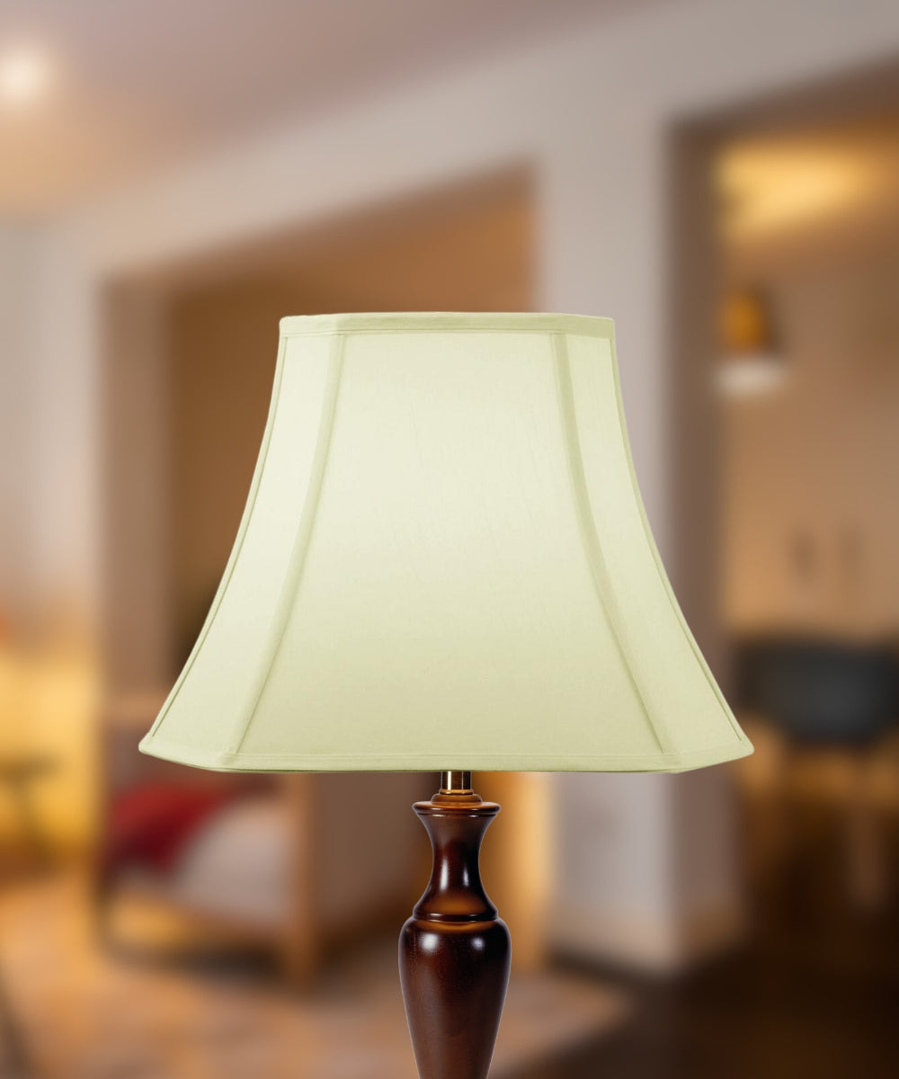 Home Concept Square Cut Corner Lamp Shade Eggshell - 16"W x 12" Slant Height