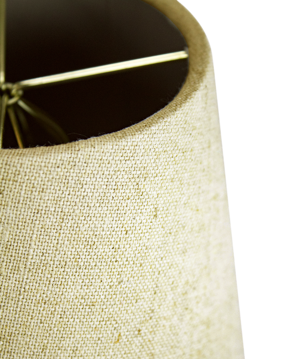Home Concept Empire Sand Linen Edison Clip Lamp Shade - 5" Top x 8" Bottom x 7" Slant Height