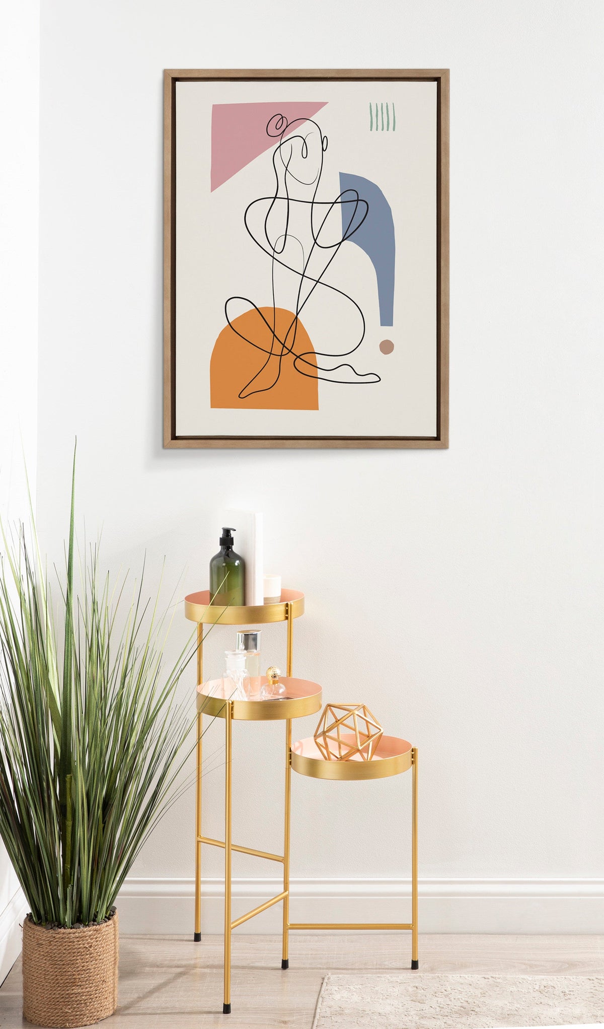 Sylvie Thinking of You Framed Canvas by Rachel Lee 3 Birdies Studio