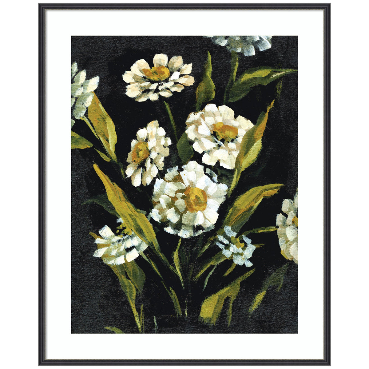 Framed Art Moody Floral 1 by Annie Quigley