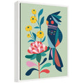 Sylvie Floral Cockatoo Framed Canvas by Rachel Lee