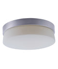 Maxim Flux 11"W 1-Light LED Flush Mount Light Fixture Satin Silver Finish