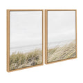Sylvie East Beach Left and Right Framed Canvas Set of 2 by Amy Peterson Art Studio