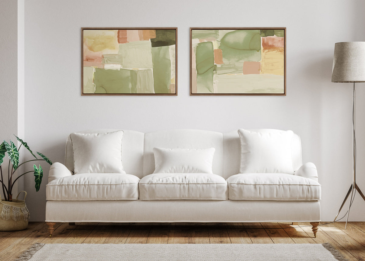 Sylvie United Colors III and IV Framed Canvas Art Set of 2 by Amy Lighthall