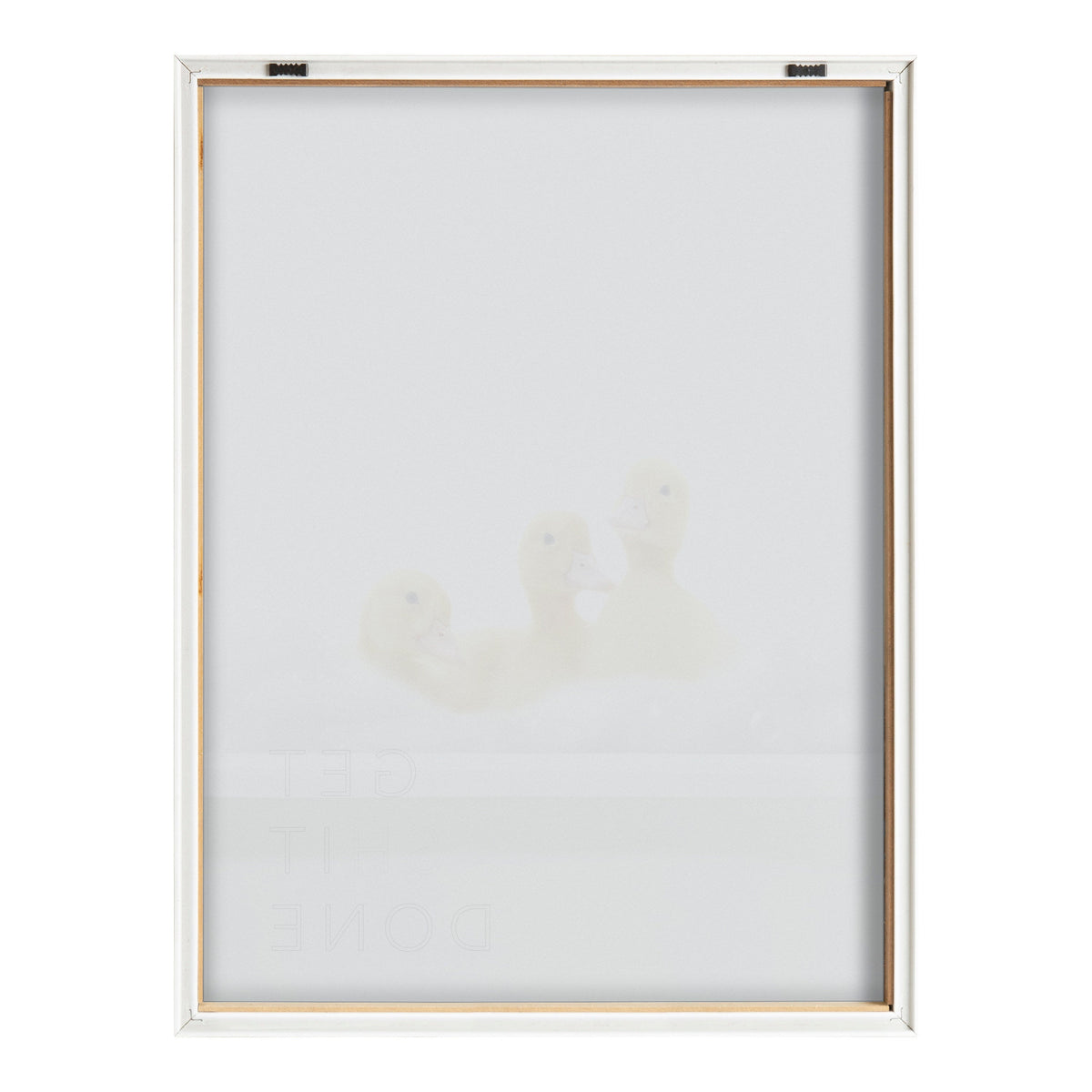 Blake Bathroom Bubble Bath 3 Ducks Framed Printed Glass by The Creative Bunch Studio