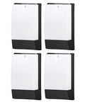 Heath Zenith LED Dusk-to-Dawn Outdoor Wall Pack Light, Low Profile, Black with White Shade, 10"H