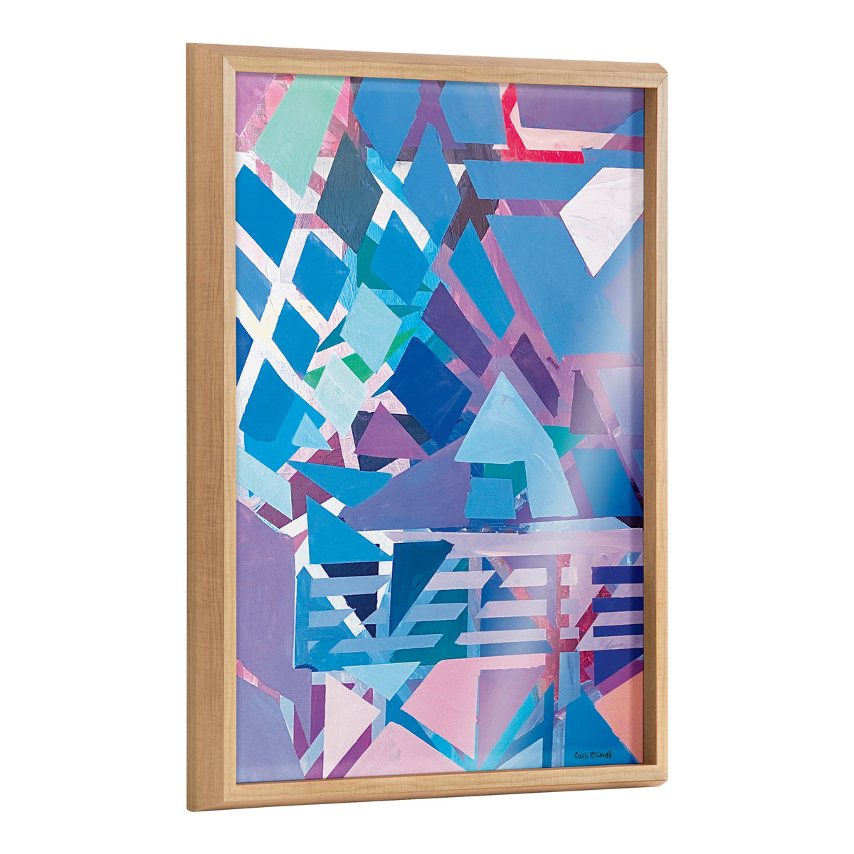 Blake Singing the Blues Framed Printed Glass by Caleb Griswold