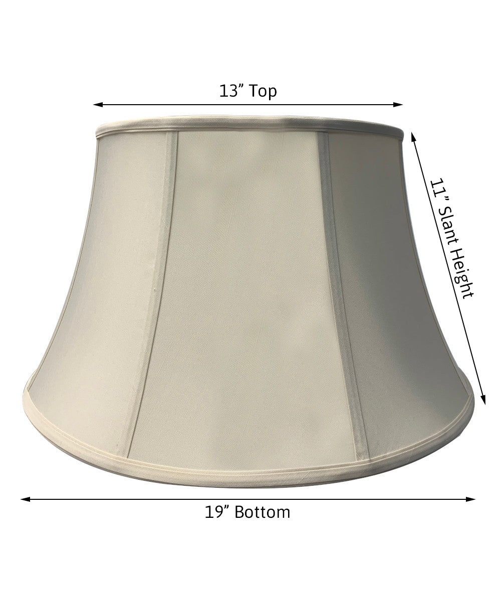 Home Concept Eggshell Floor Shantung Lamp Shade - 19"W x 11" Slant Height