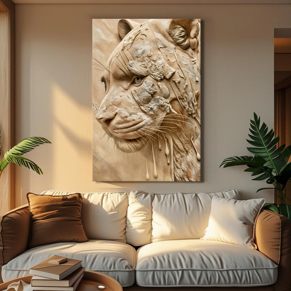 Earthen Predator Canvas Wall Art