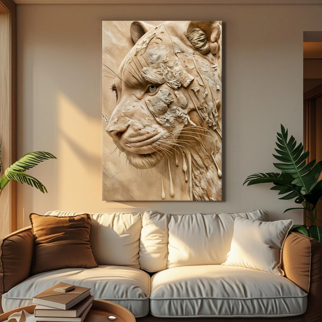 Earthen Predator Canvas Wall Art