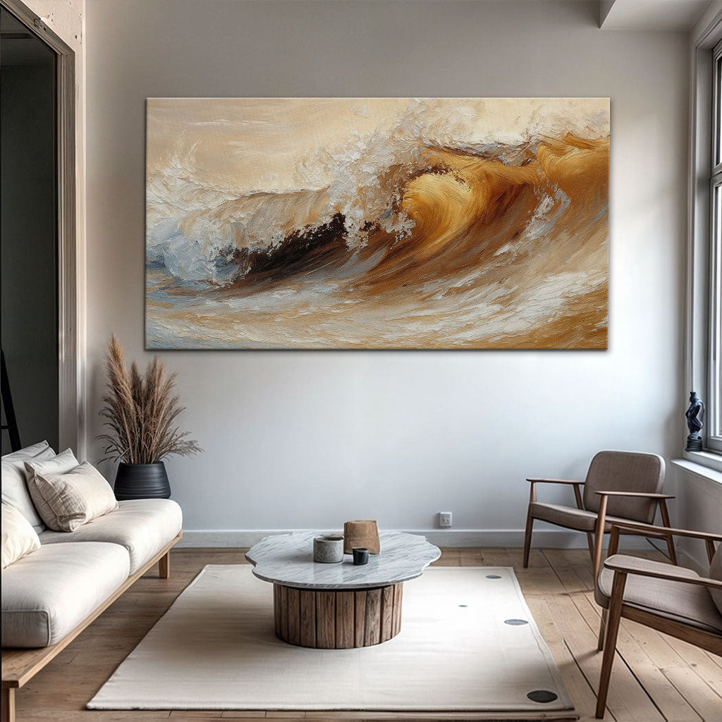Ocean Wave Seascape Canvas Wall Art III