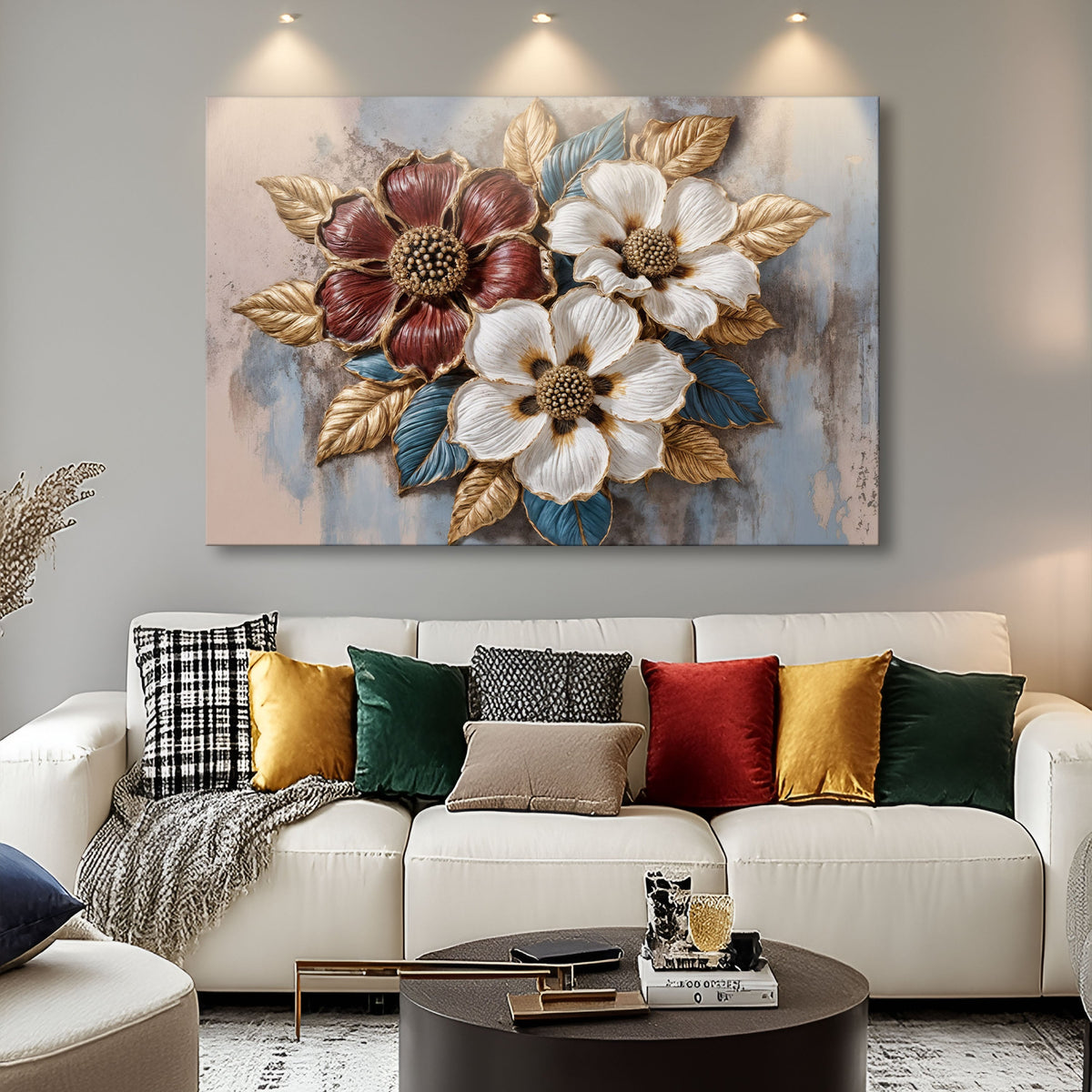 Floral Symphony Canvas Wall Art II