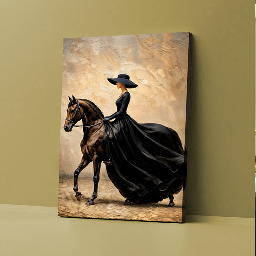 Elegant Equestrian Canvas Wall Art