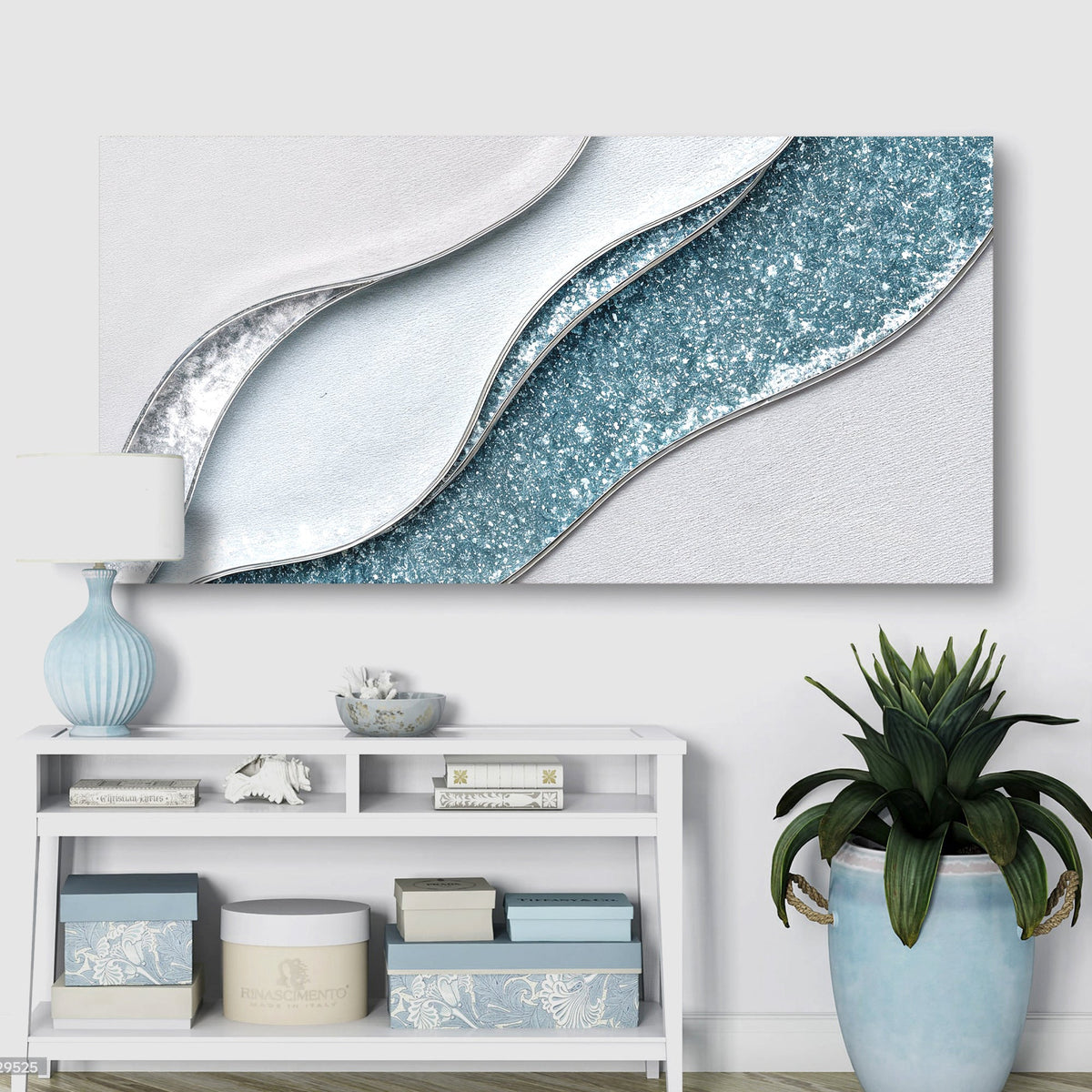 Lighter Waves Canvas Wall Art