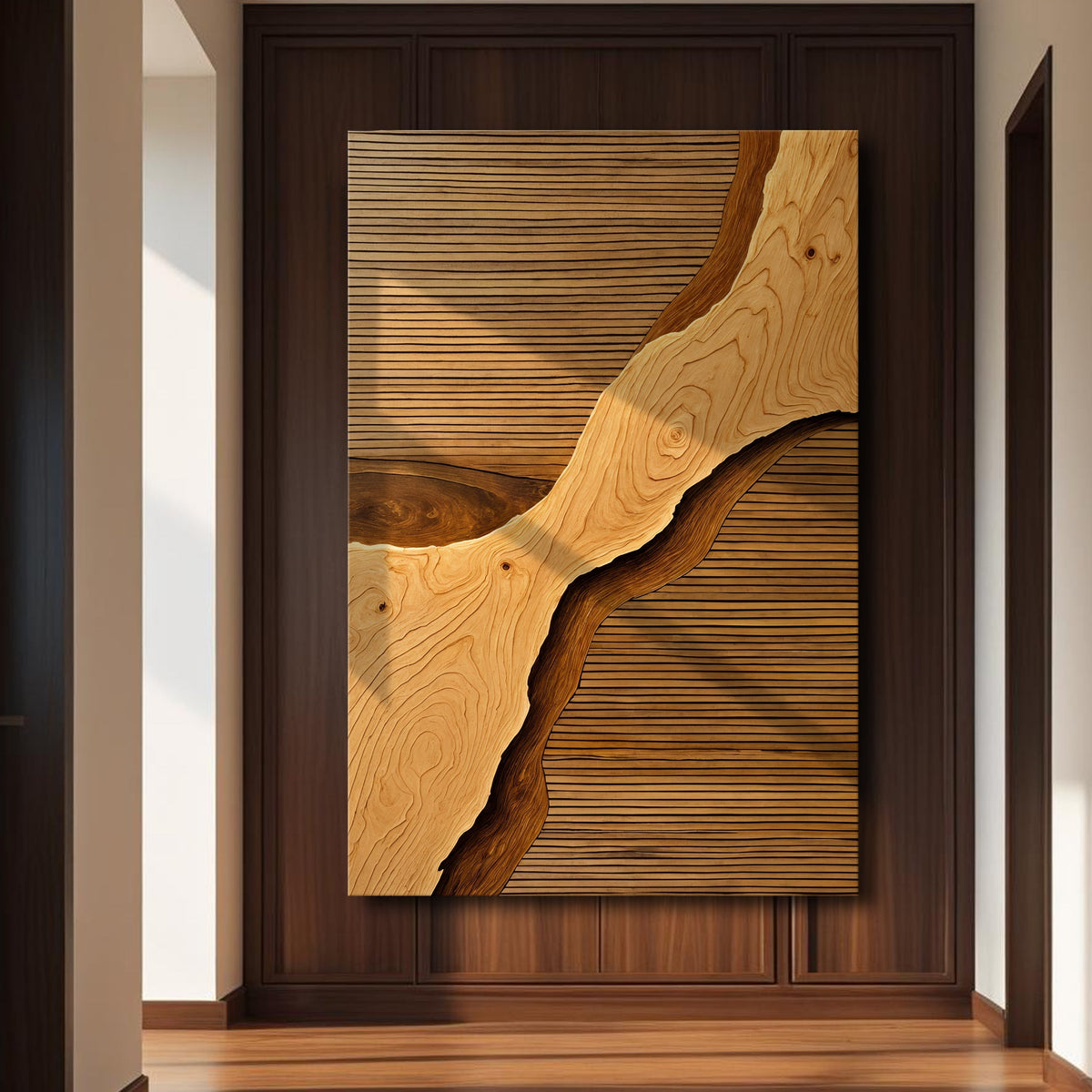 Wood Rift Canvas Wall Art