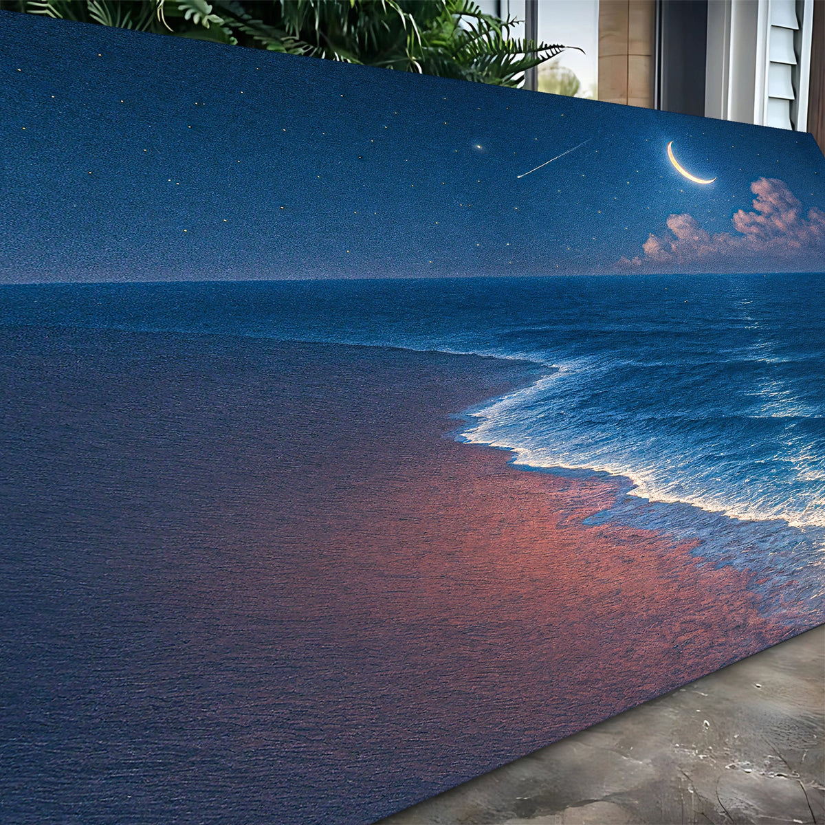Beach Shoreline Coastal Canvas Wall Art V