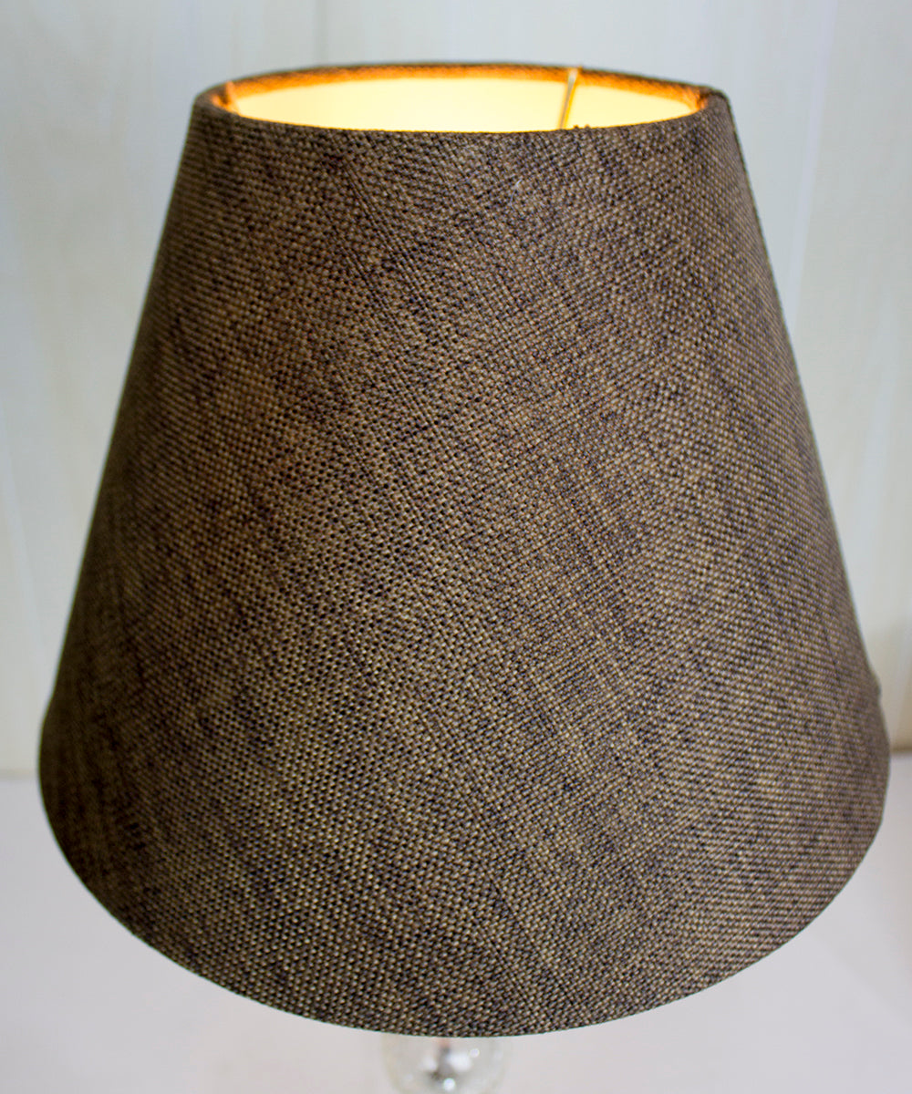 Home Concept Hardback Empire Lamp Shade - Chocolate Burlap - 12"W x 9" Slant Height, Spider Fitter