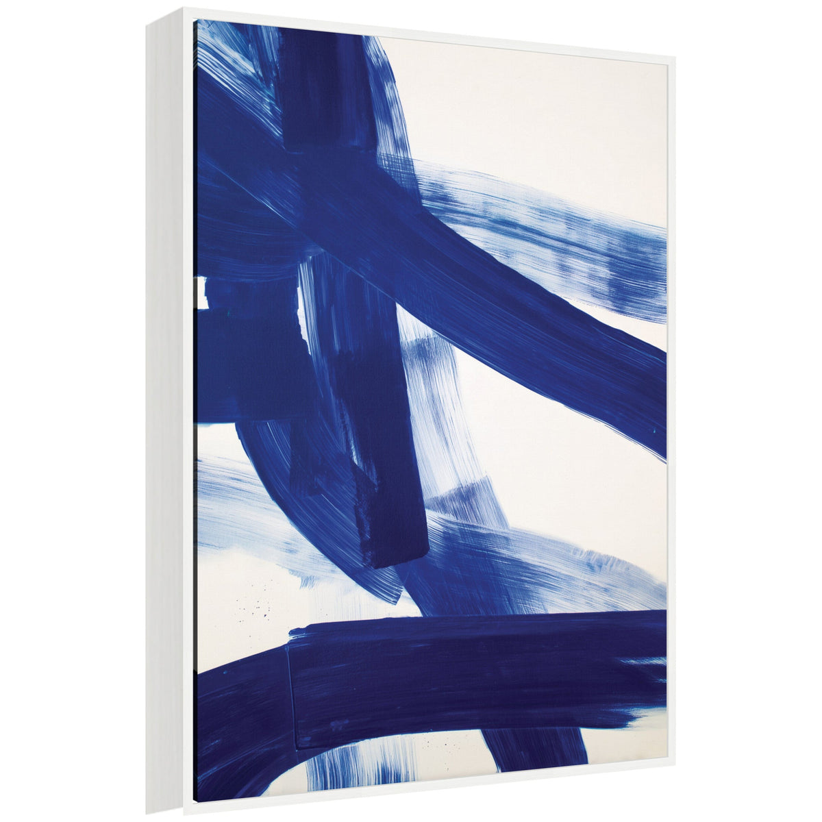 Cobalt Mark No. 1 by Amy Lighthall Framed Canvas Wall Art Print