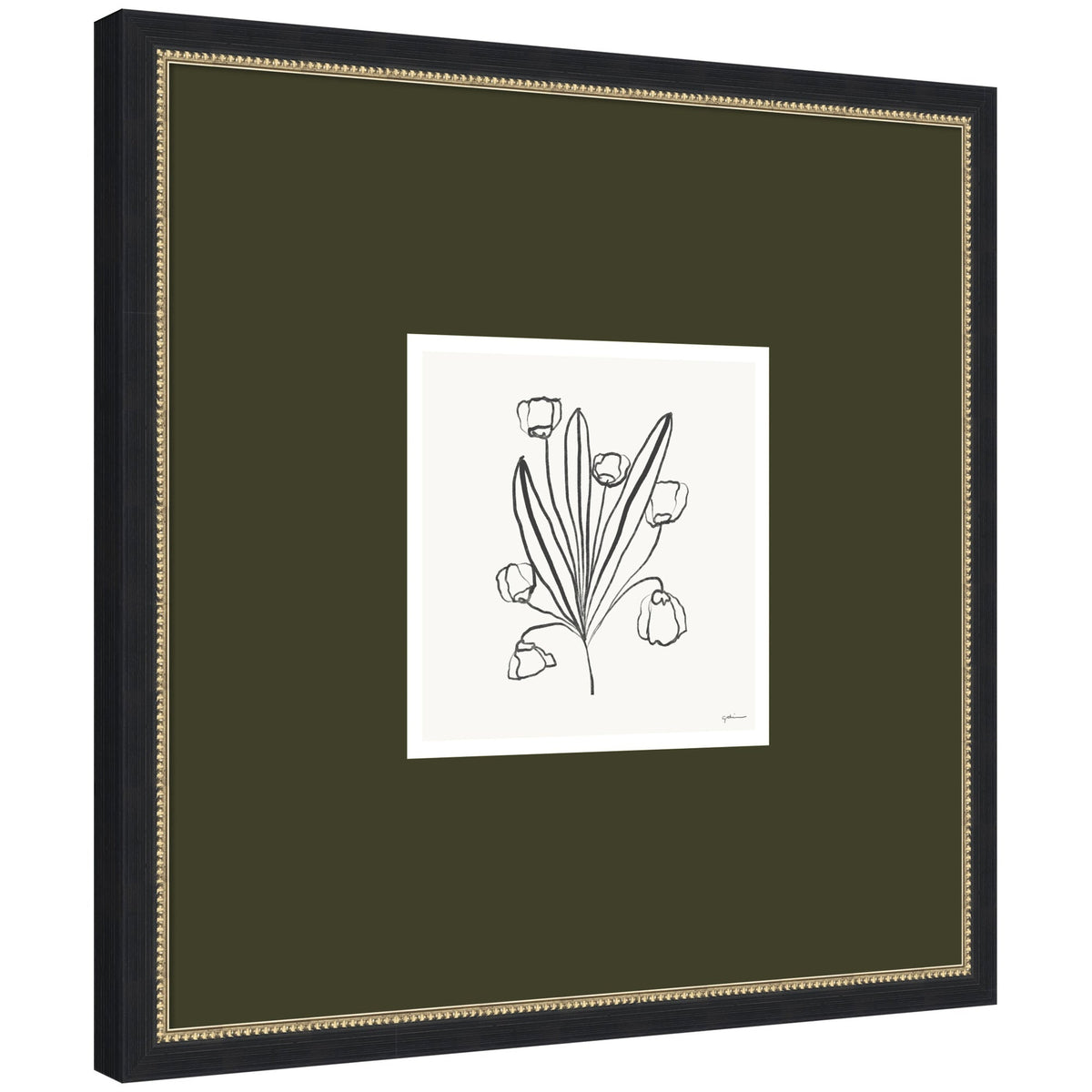 Floral Bouquet by Gabrielly Guedes Framed Wall Art Print