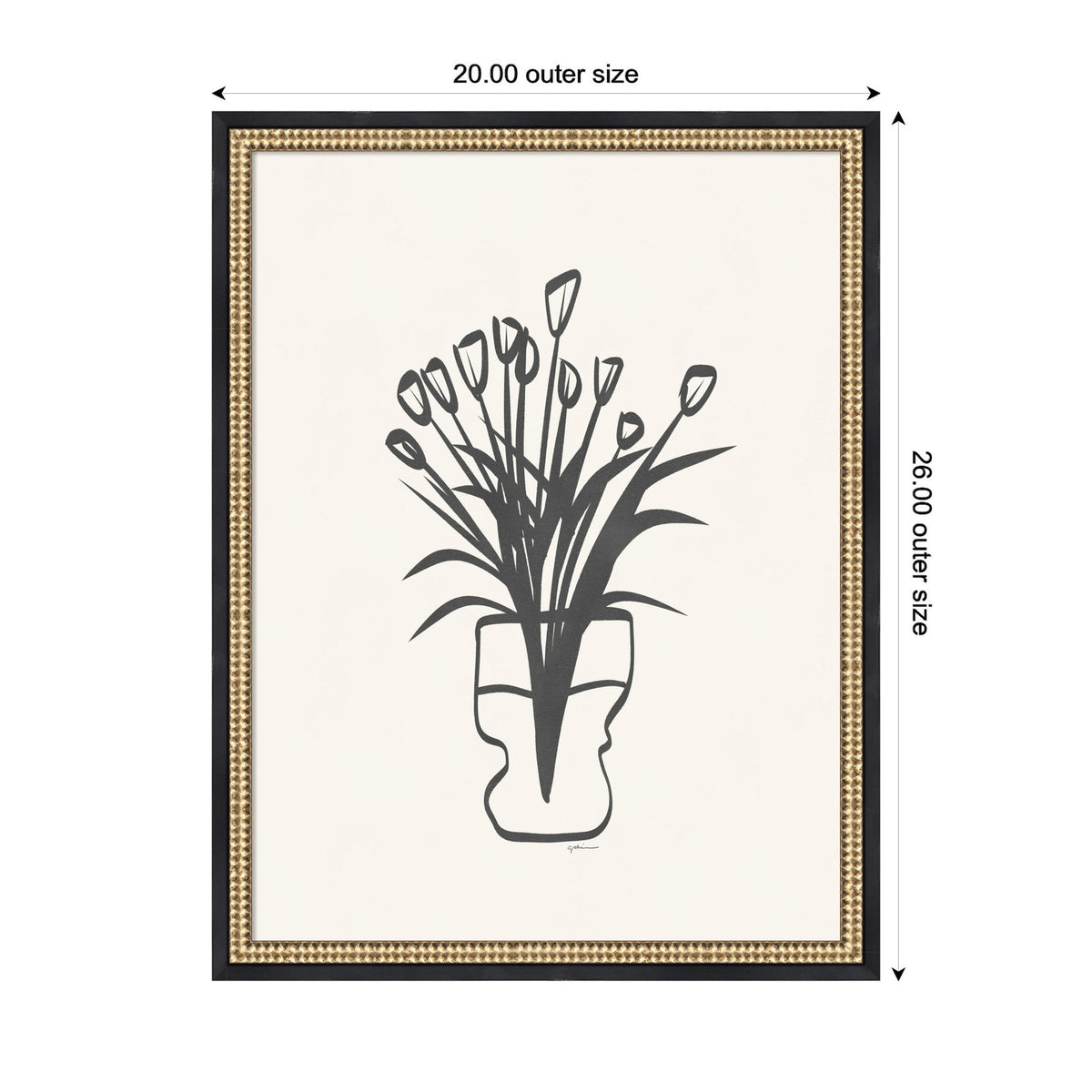 Tulips by Gabrielly Guedes Framed Wall Art Print