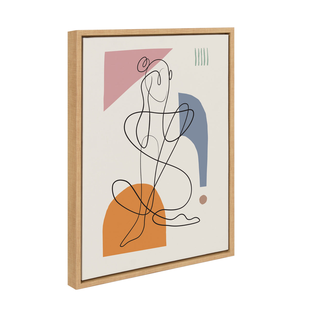 Sylvie Thinking of You Framed Canvas by Rachel Lee 3 Birdies Studio