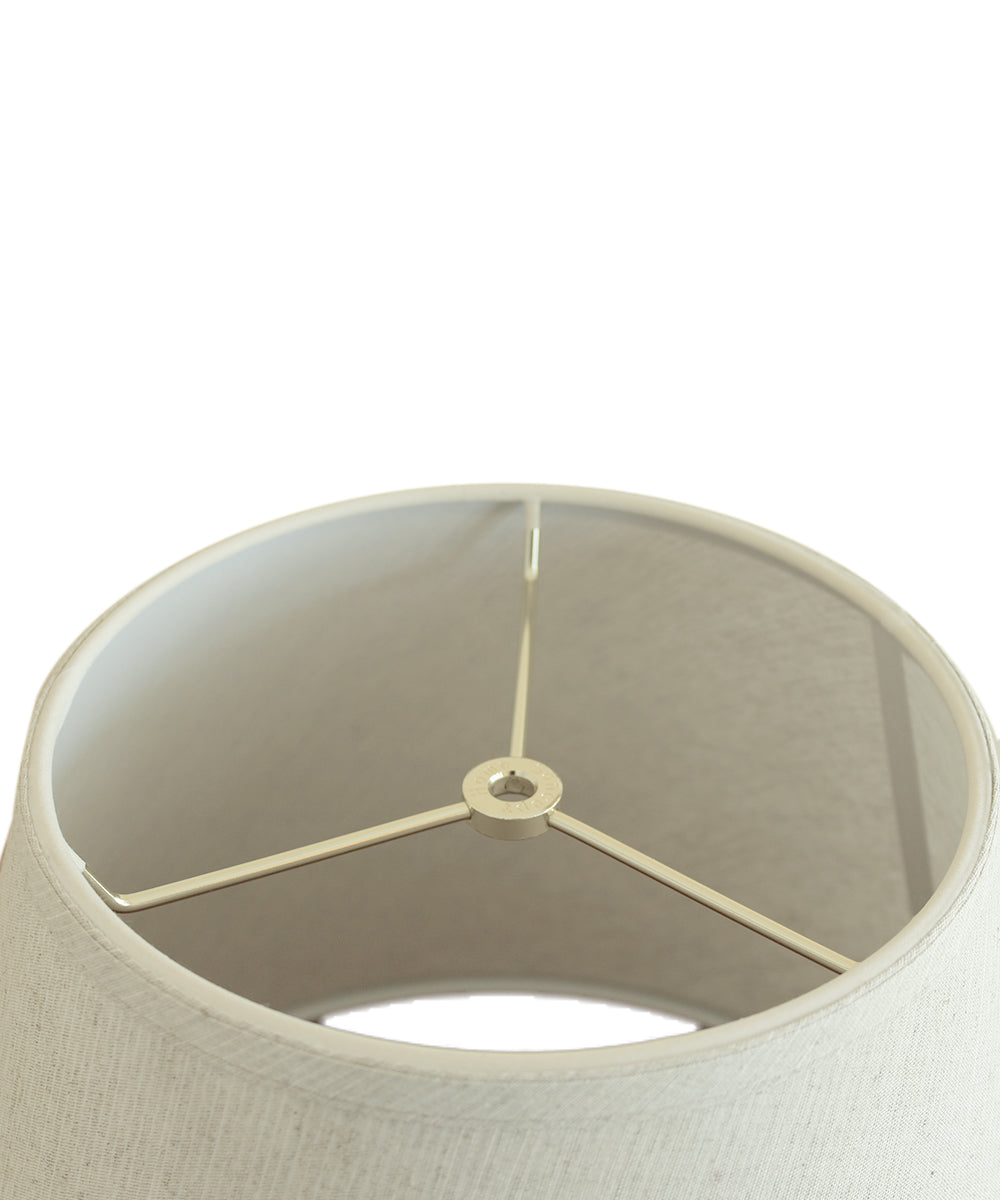 Home Concept Textured Oatmeal Empire Hardback Lamp Shade - 16"W x 12" Slant Height, Spider Fitter