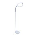 Bright Reader Full Spectrum LED Floor Lamp, Slim Design, Natural Daylight, Grey, 63"H