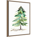 Sylvie Winter Spruce Framed Canvas by Xizhou Xie