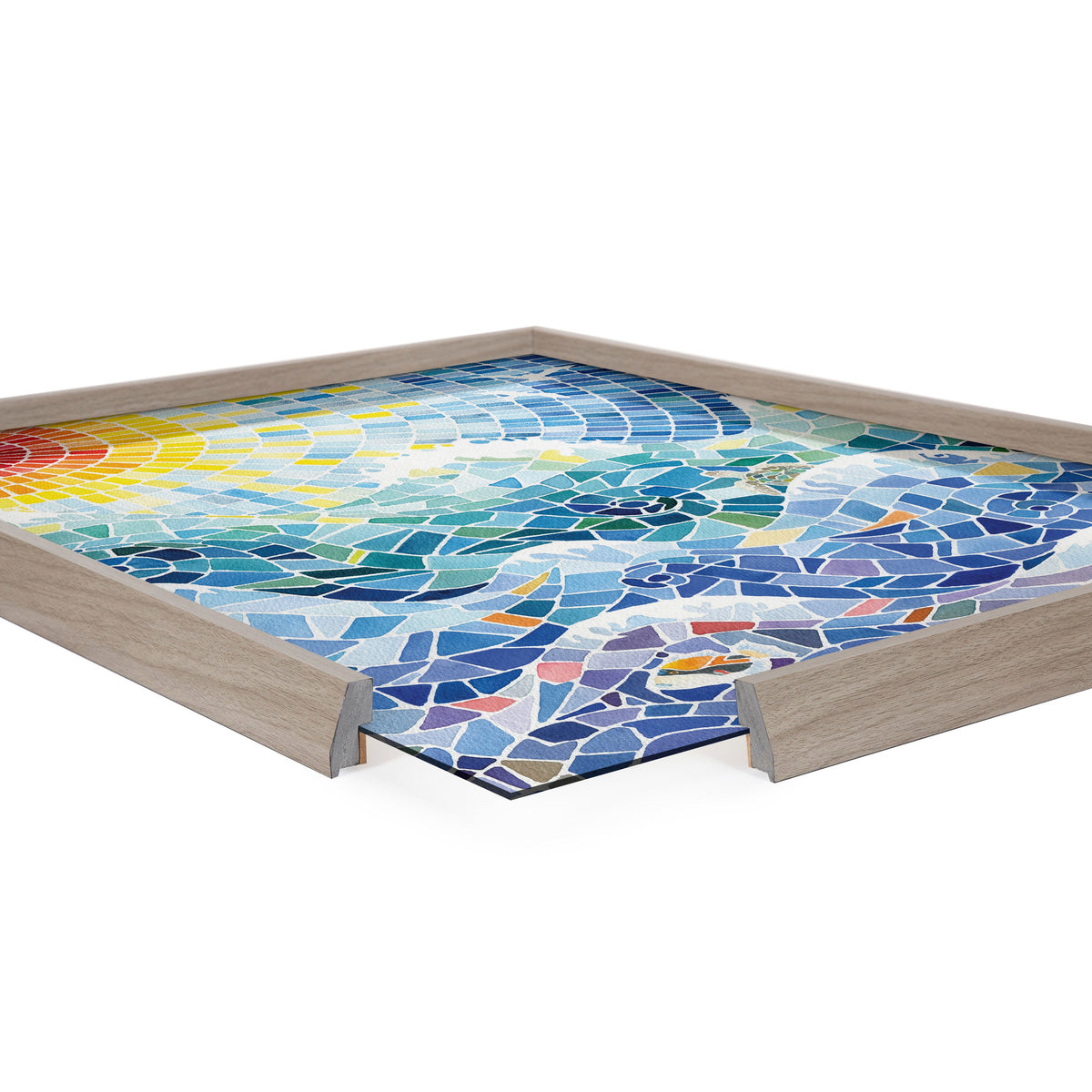 Blake It’s a Beautiful Life Framed Printed Glass by Janet Meinke-Lau