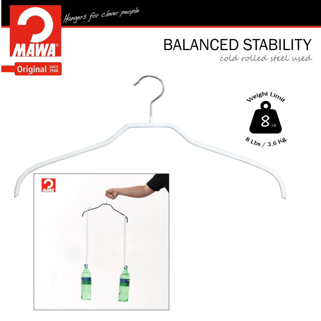 MAWA Silhouette 41-F Hanger, White