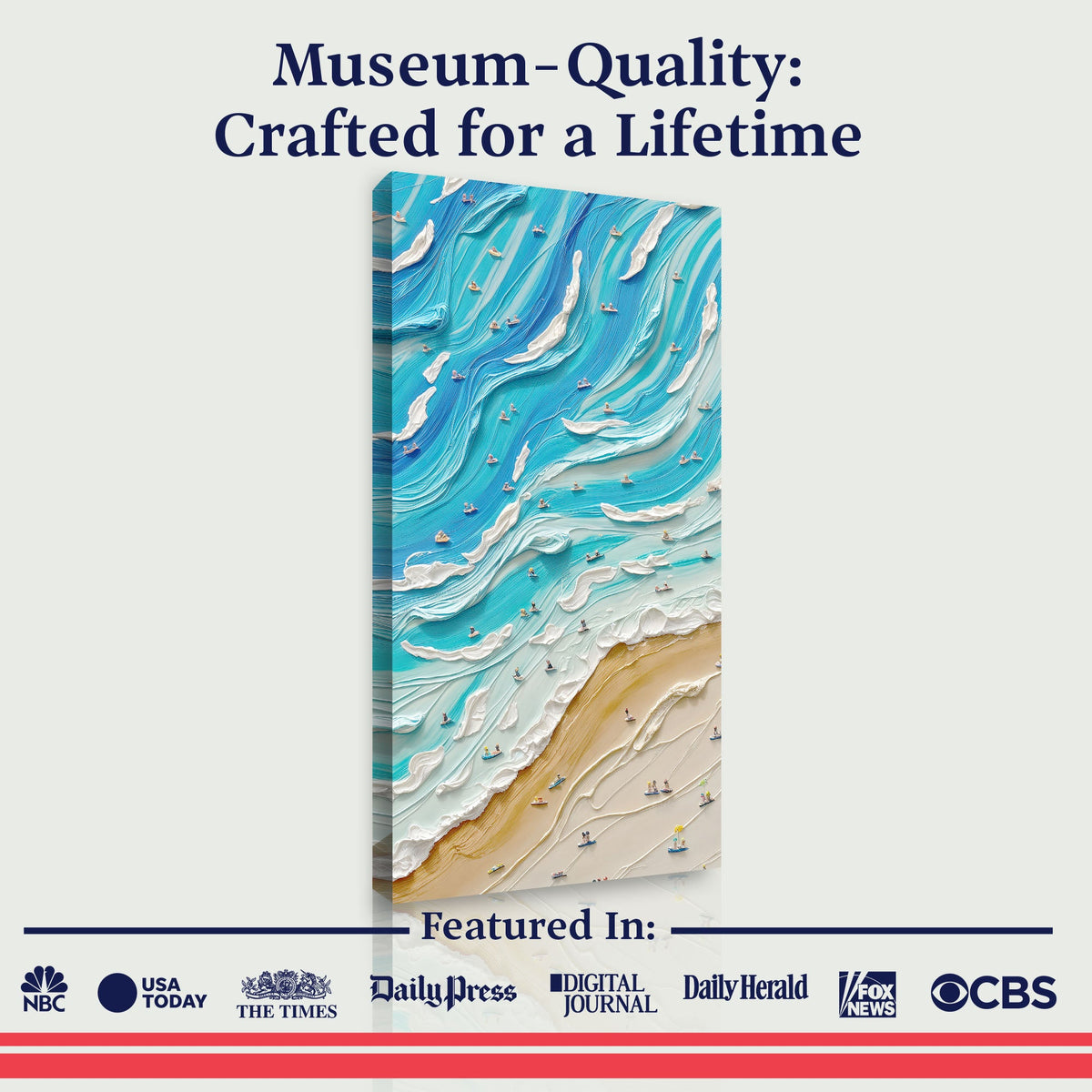 Beach Days Canvas Wall Art IV