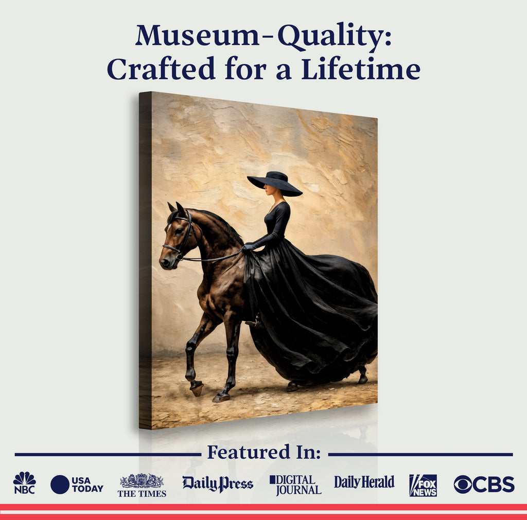 Elegant Equestrian Canvas Wall Art