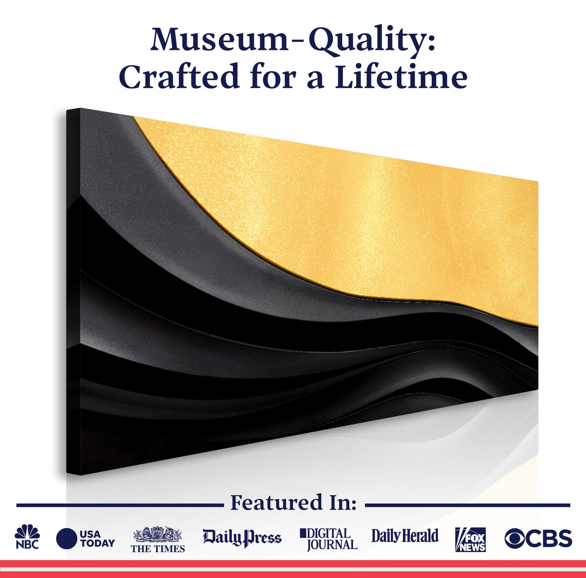 Black And Gold Minimalist Abstract Canvas Wall Art VIII