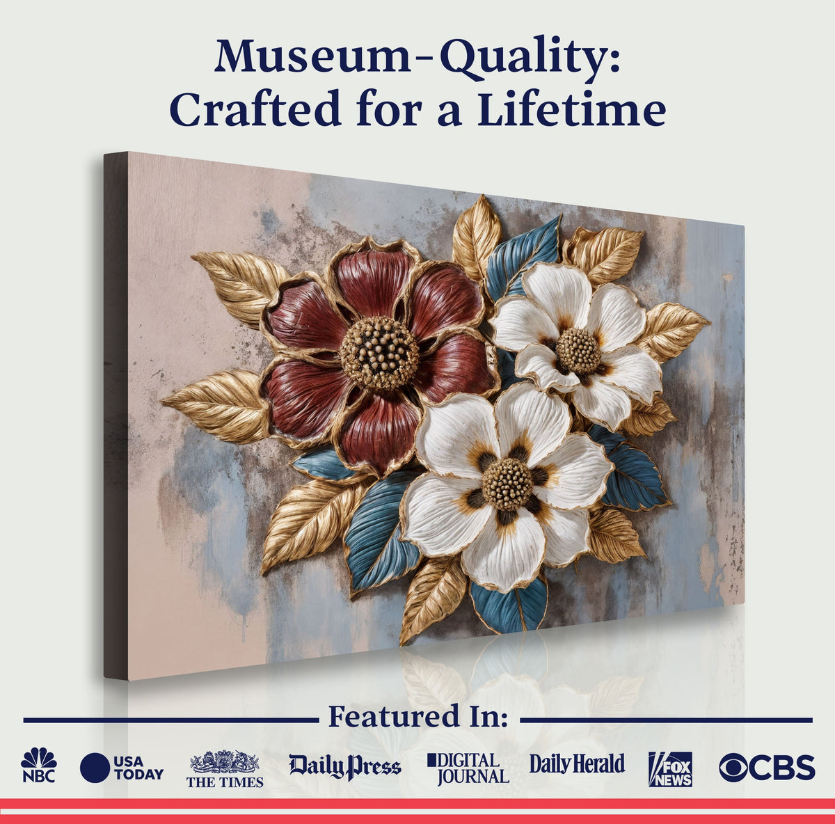 Floral Symphony Canvas Wall Art II
