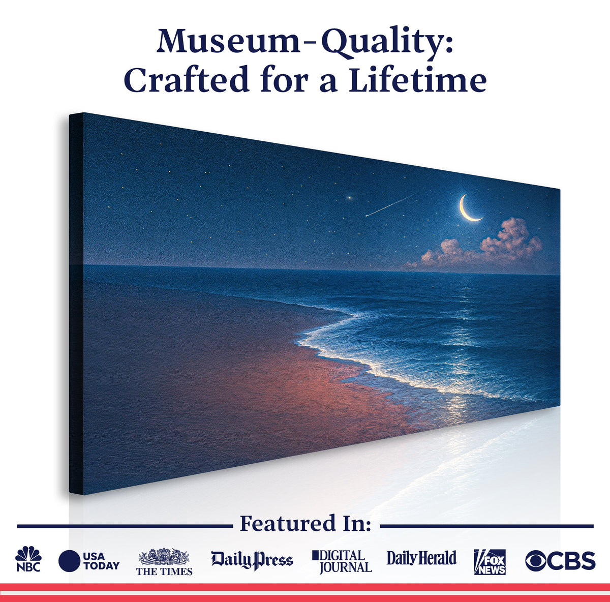 Beach Shoreline Coastal Canvas Wall Art V