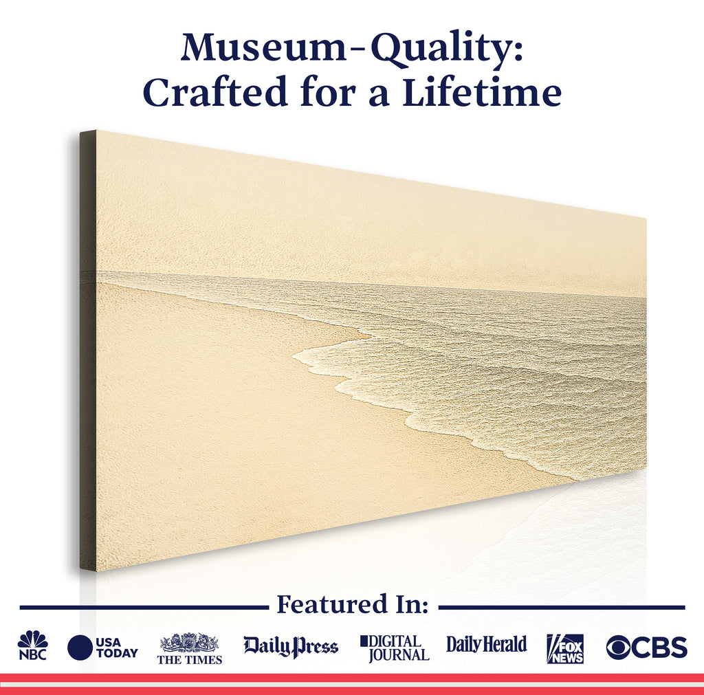 Beach Shoreline Coastal Canvas Wall Art III