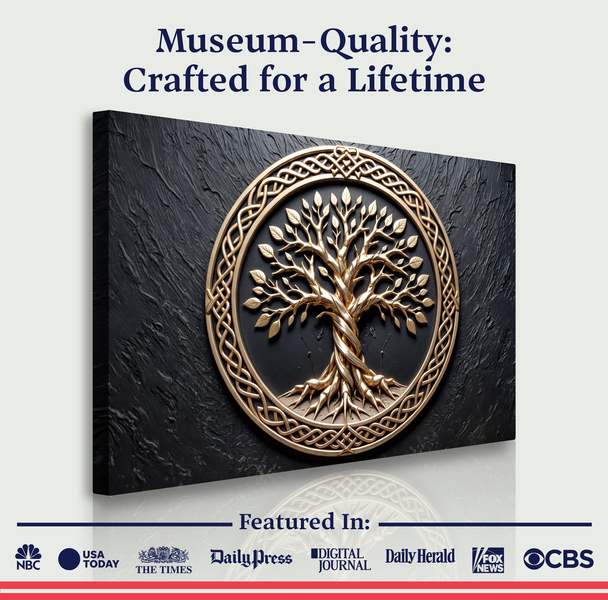 Celtic Tree of Life Canvas Wall Art V