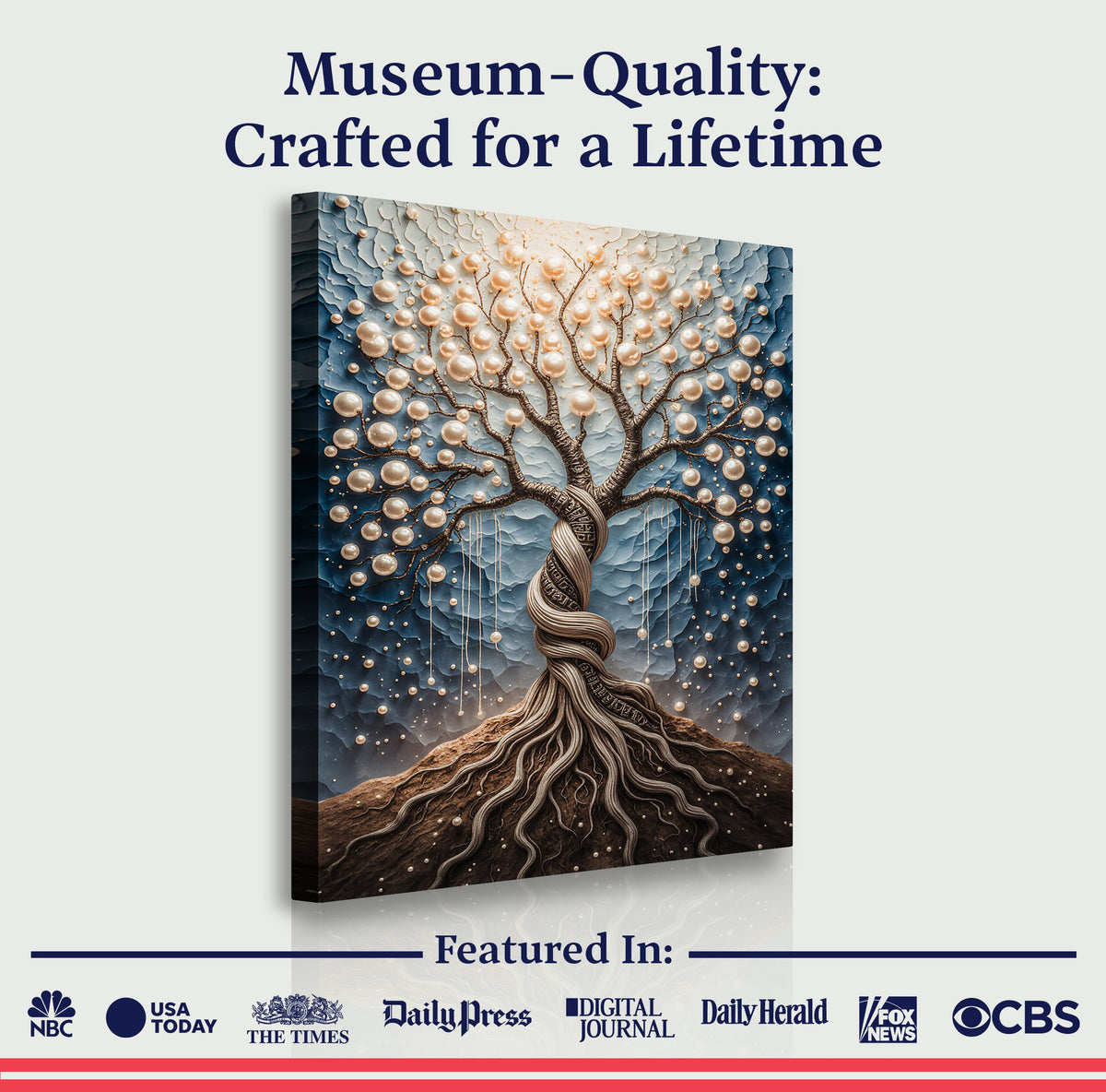 The Pearl Tree Canvas Wall Art
