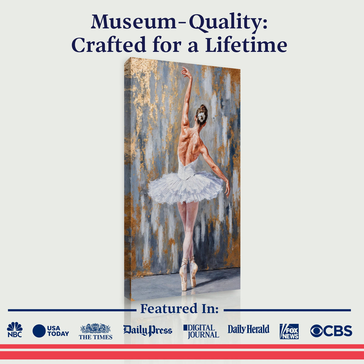 Modern Ballet Elegance Canvas Wall Art